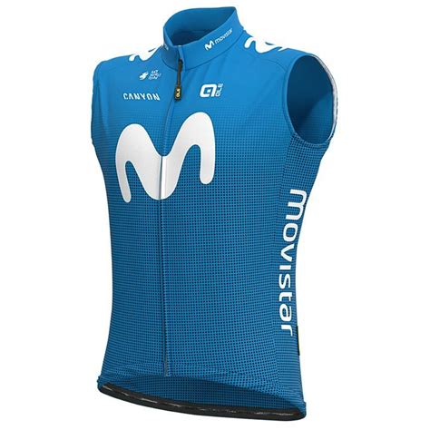 movistar team wind vest